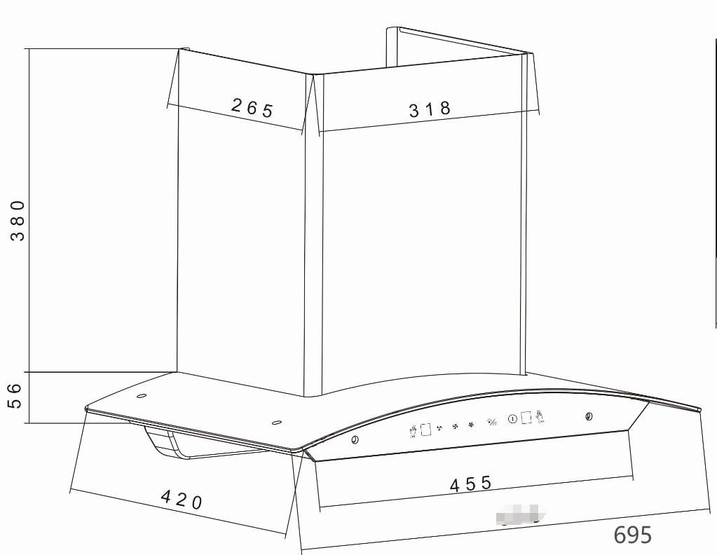 Máy hút mùi Hubscher model: RHC-2263.TC - Ảnh 6