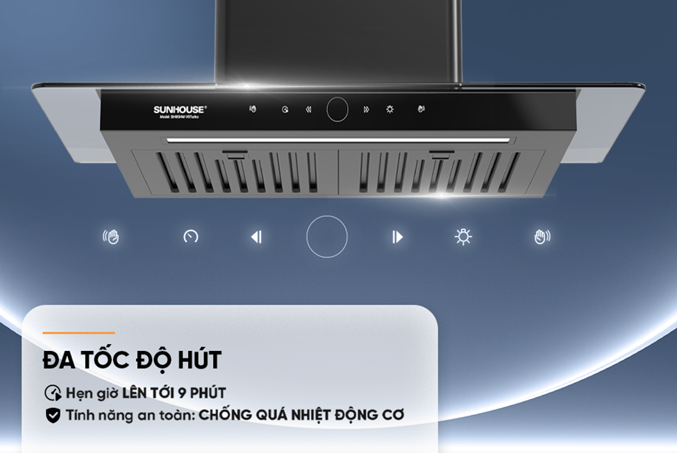 MÁY HÚT MÙI CHỮ T SUNHOUSE SHB5HM-V8Turbo - Ảnh 5