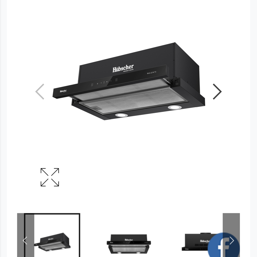 Máy hút mùi cảm ứng Hubscher model: RHC-2216.TC - Ảnh 3