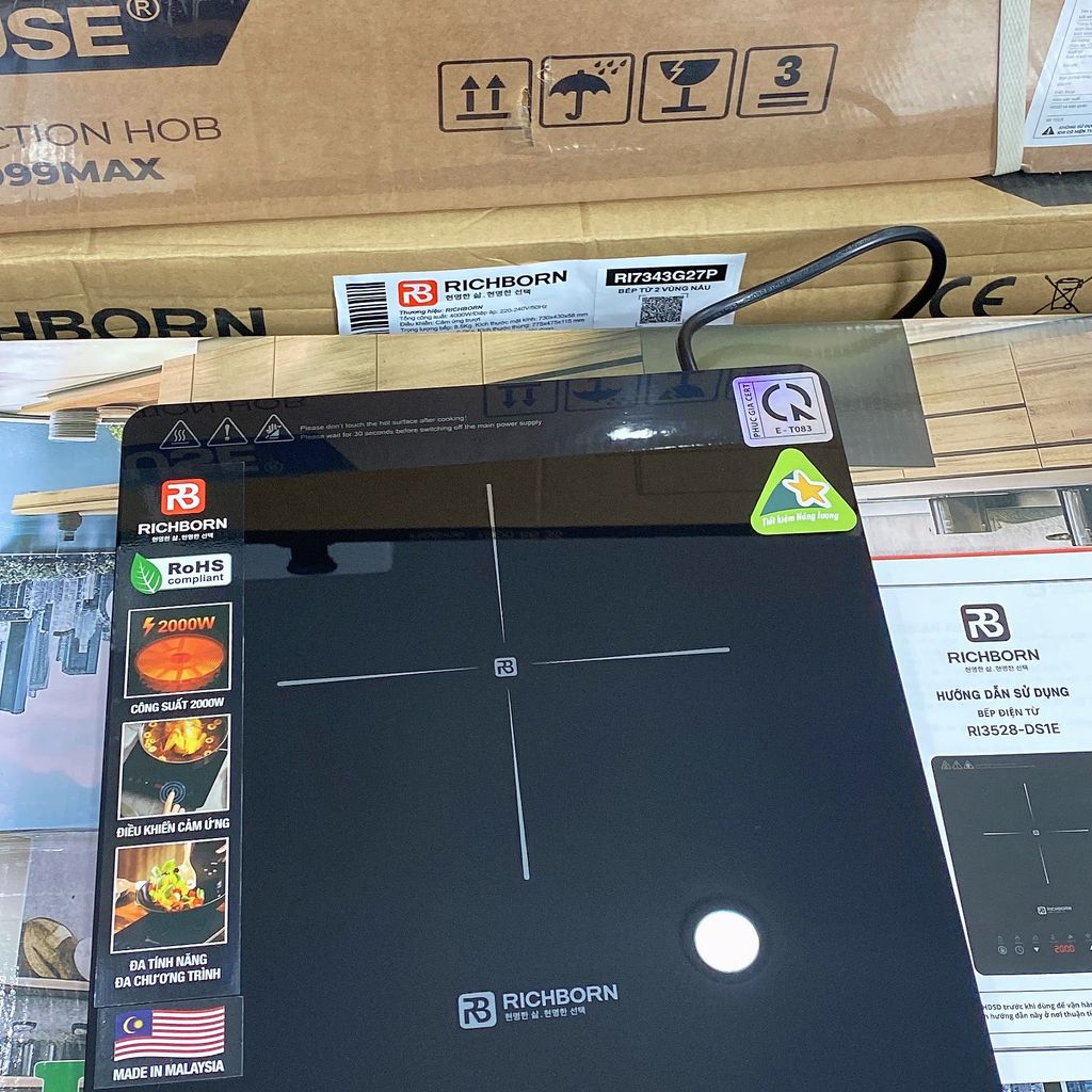 Bếp Từ Đơn RICHBORN RI3528-D17G-Sản xuất Malaisia - Ảnh 6