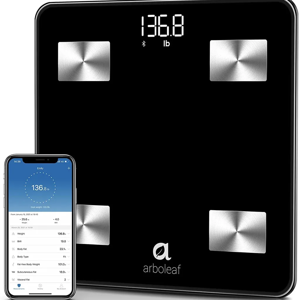 Cân điện tử hãng Arboleaf - CS20N , kết nối App điện thoại