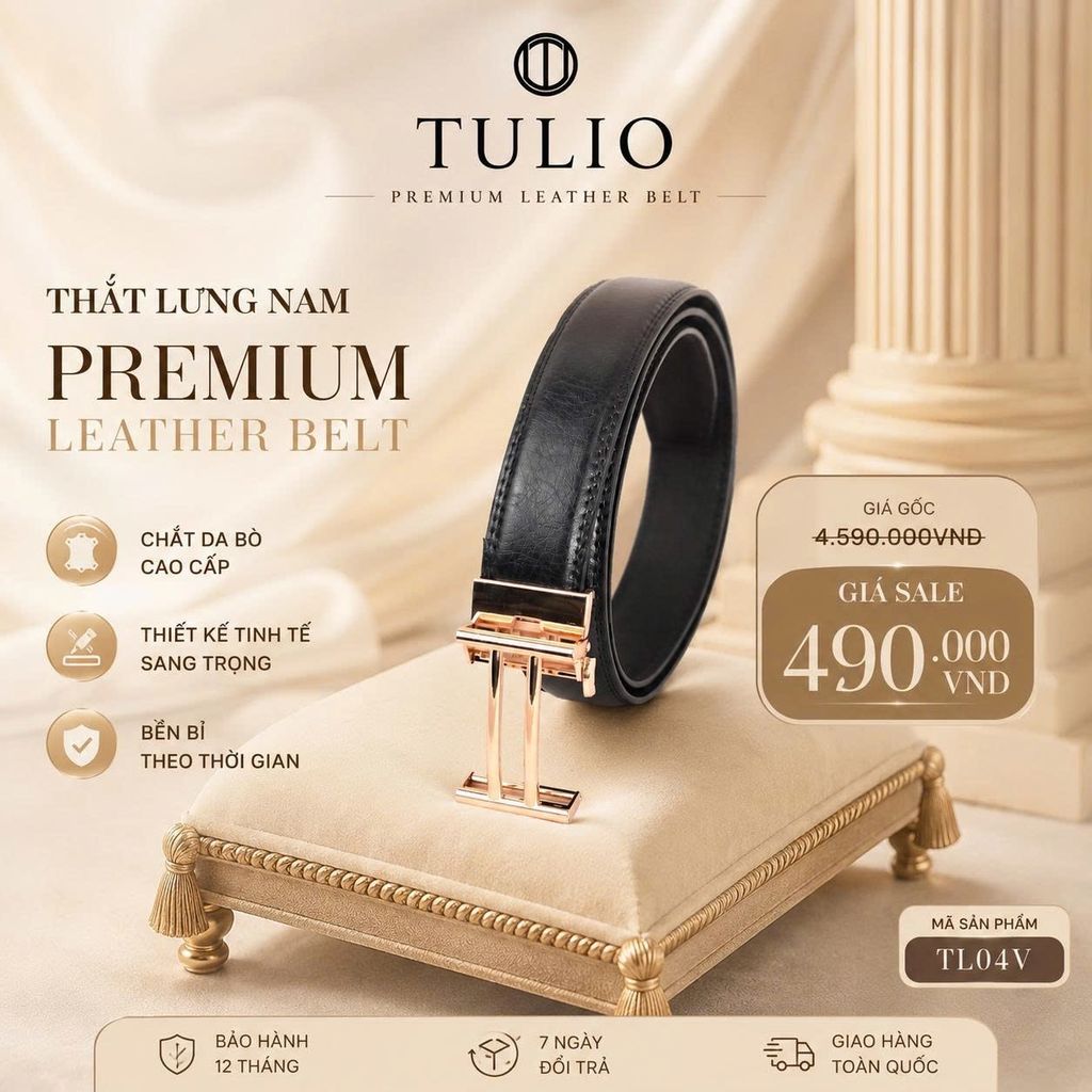 Thắt lưng Tulio cao cấp TL04V