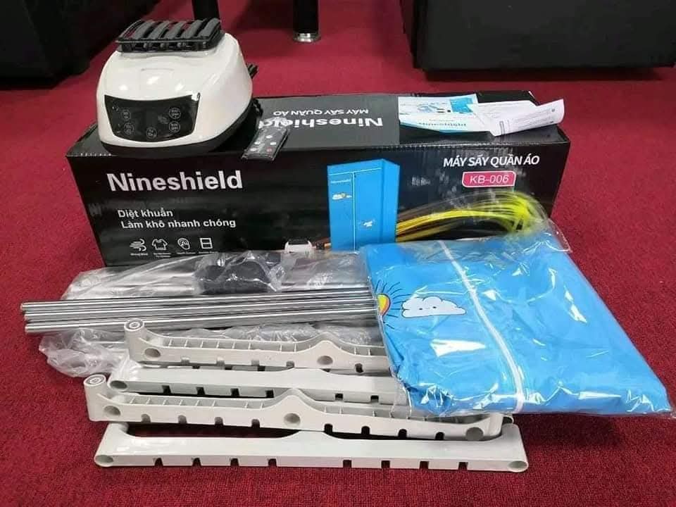 Tủ sấy quần áo nineshield  kb006 - Ảnh 3