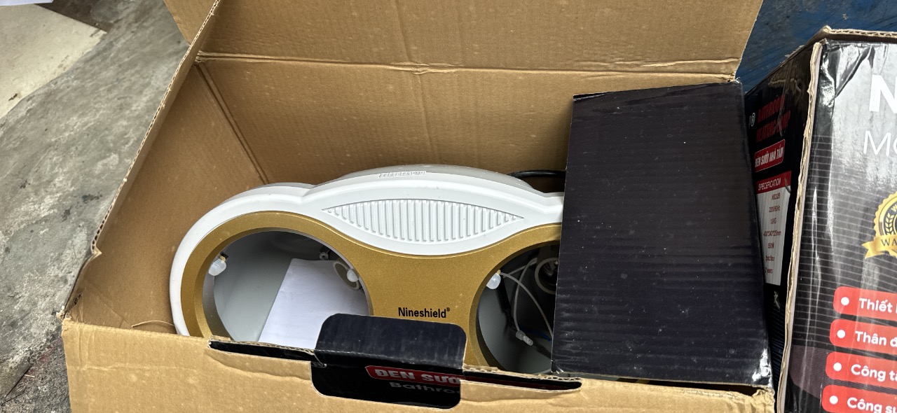 Đèn sưởi nhà tắm Nineshild 2 bóng  - Ảnh 3