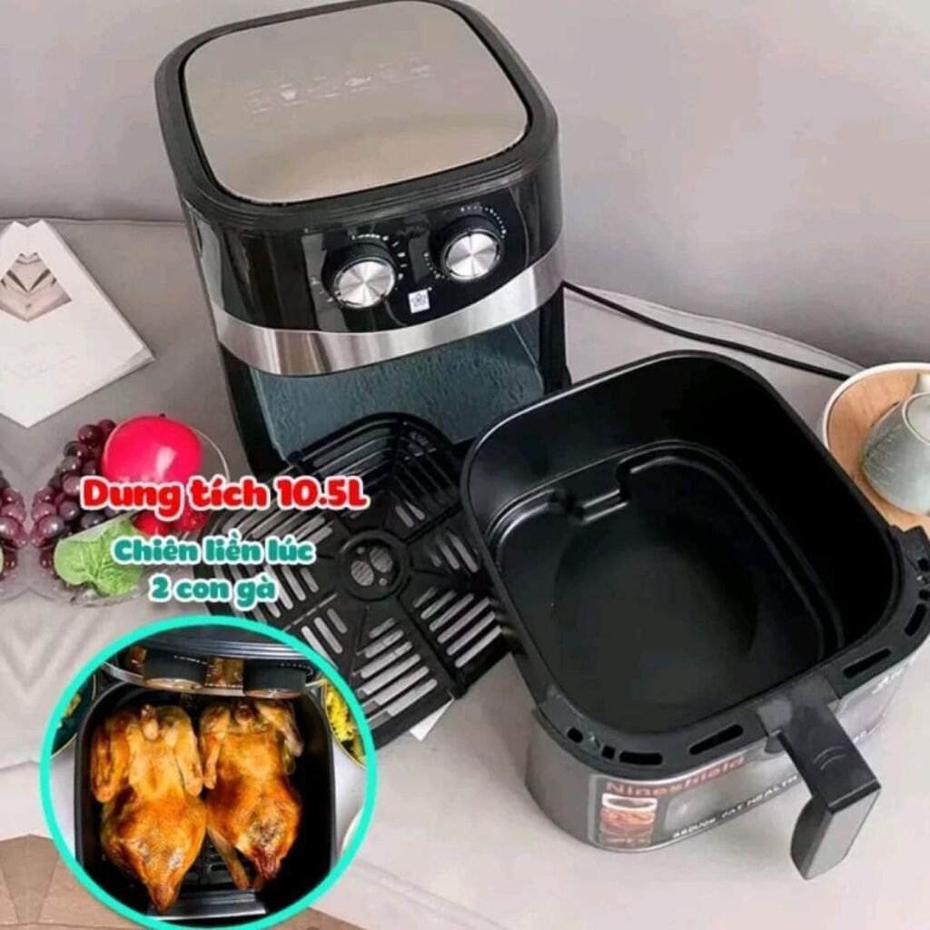 Nồi chiên không dầu nineshield 10.5lit - Ảnh 4