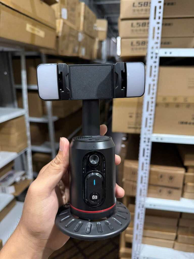 GIMBAL SIVIR  Q02 QUAY 360 ĐỘ, TÍCH HỢP ĐÈN LED TRỢ SÁNG, REMOTE ĐIỀU KHIỂN TỪ XA, LĂP ĐƯỢC CHÂN ĐẾ