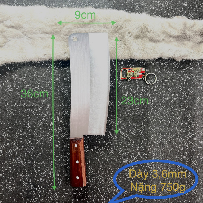Dao chặt to - Thép trắng không gỉ