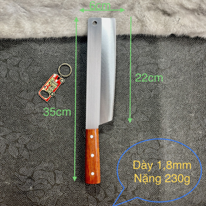 Dao thái bản to - Thép trắng không gỉ