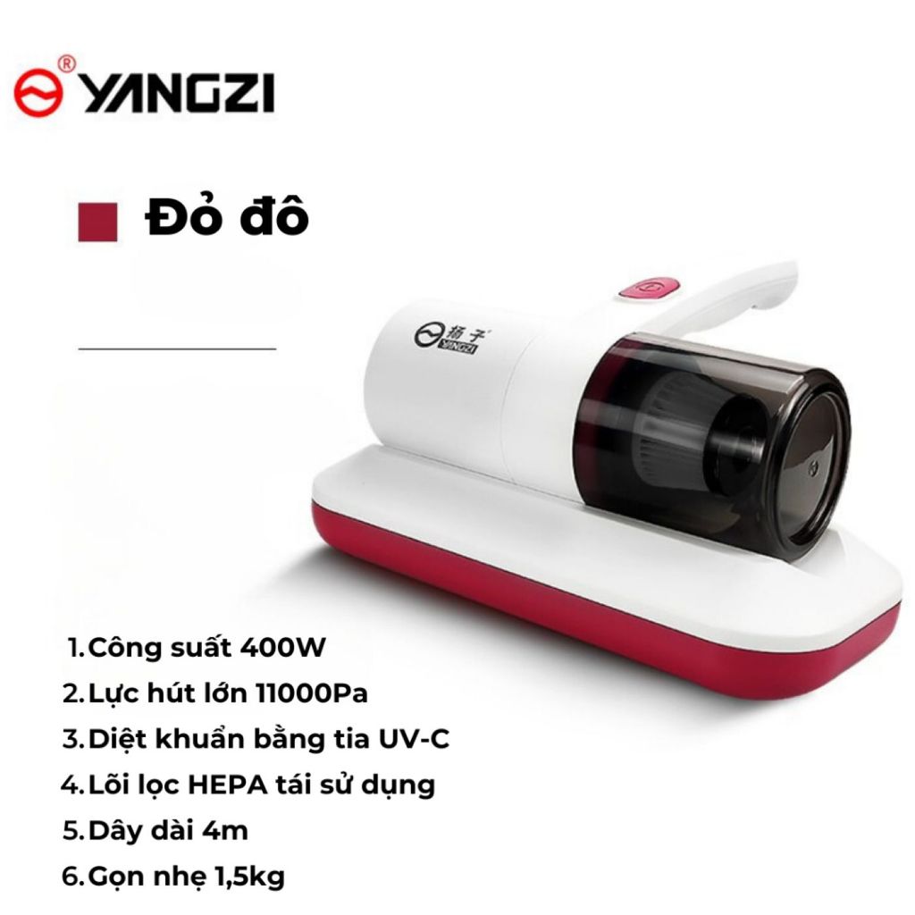 Máy hút bụi và diệt khuẩn giường đệm YANGZI 400W