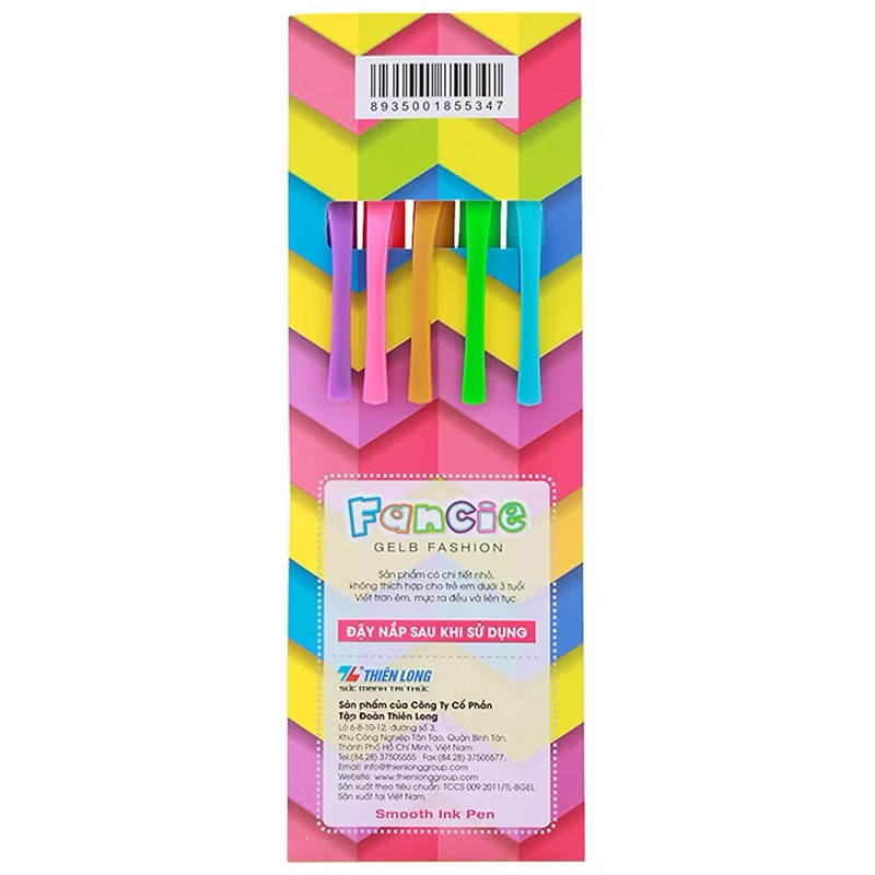 Set 5 bút gel Thiên Long 5 màu Sáng tạo Colokit GELB-C01