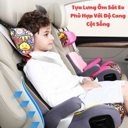 Ghế ngồi ô tô cho Bé từ 3 tuổi, có ISOFIX, Có gối kê đầu và tựa lưng điều chỉn…