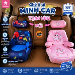 Ghế ngồi ô tô cho Bé từ 3 tuổi, có ISOFIX, Có gối kê đầu và tựa lưng điều chỉn…