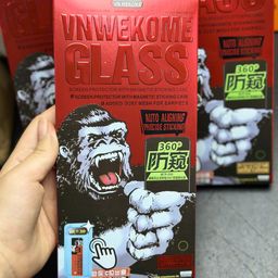 Kính cường lực iphone vnwekome wtp058 chống nhìn trộm 4 chiều,bảo vệ loa ip 11 12 13 14 15 16