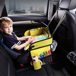 Bàn treo ô tô cho bé HieuMinhCar, khay đựng đồ chơi đi xe hơi, đi chơi, đi dã ngoại chống nước