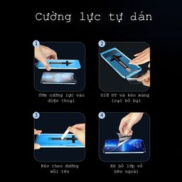 Kính Cường Lực iphone TỰ LẤY BỤI MKING KHỈ ,có khung tự dán ,bảo vệ màng loa ,…