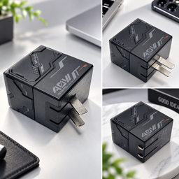 Củ sạc nhanh 40W WP-U14, 2 cổng TypeC sạc nhanh đồng thời,chân cắm gấp gọn, cô…