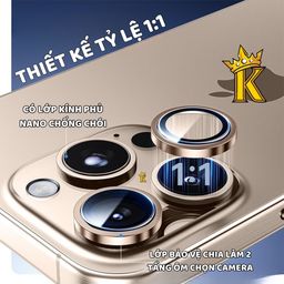 Bộ dán bảo vệ camera iphone Haomaxs 2 tầng chuẩn theo máy, cho ip 16 17 18