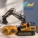 Máy xúc Yigong điều khiển 11 kênh gầu kim loại xoay trục 680 độ, pin sạc  - Ảnh 9