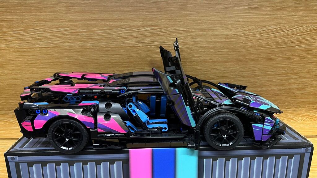 Lego lamboghini Tím bản tĩnh  1314pcs - Ảnh 3