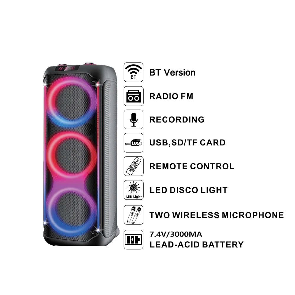 Loa bluetooth ONTEKCO Partybox 8212/8312 âm thanh chất lượng, đa dạng, chính hãng, bảo hành 12 tháng - Ảnh 8
