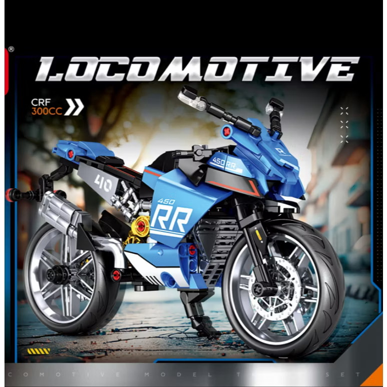 Đồ chơi lắp ghép xe máy - Ảnh 7