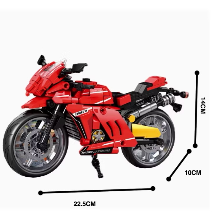 Đồ chơi lắp ghép xe máy - Ảnh 4