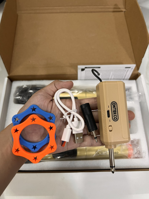 COMBO 2 micro không dây ONTEKCO MV02 dùng cho loa kéo, âm ly (pin thường) - Ảnh 7