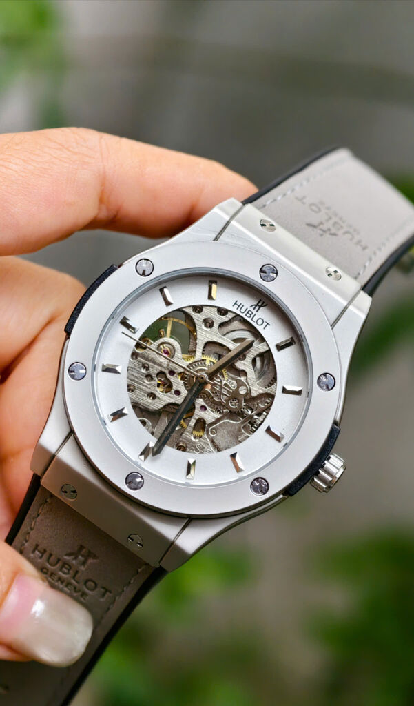 (Ảnh Tự Chụp) Đồng hồ cơ HUB.LOT Lộ cơ 2 mặt - Ảnh 6