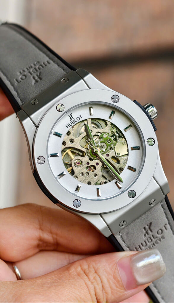 (Ảnh Tự Chụp) Đồng hồ cơ HUB.LOT Lộ cơ 2 mặt - Ảnh 3