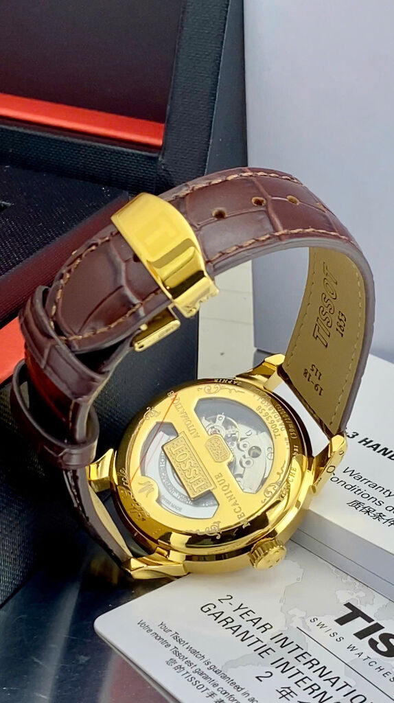 Đồng hồ nam Tissot 1853 bản cơ dây da (fake) - Ảnh 5