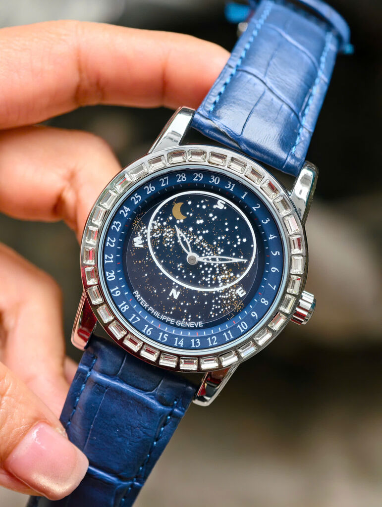 PT - Đồng hồ cơ Patek philip fake dạ quang sáng độc lạ đẹp