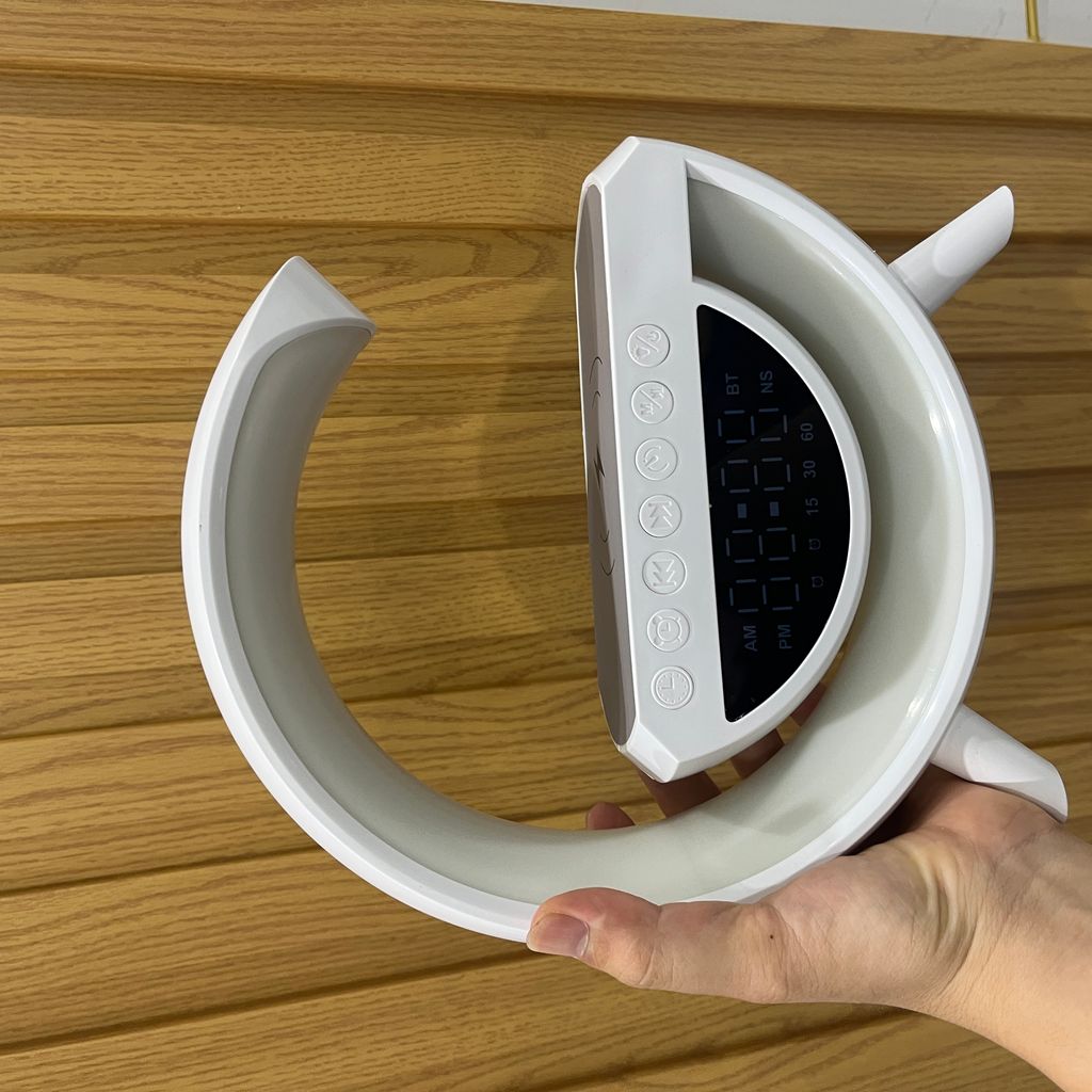 Loa bluetooth thông minh chữ G, tích hợp sạc không dây 15w , đồng hồ, đèn ngủ, âm thanh vòm 360 độ - Ảnh 9