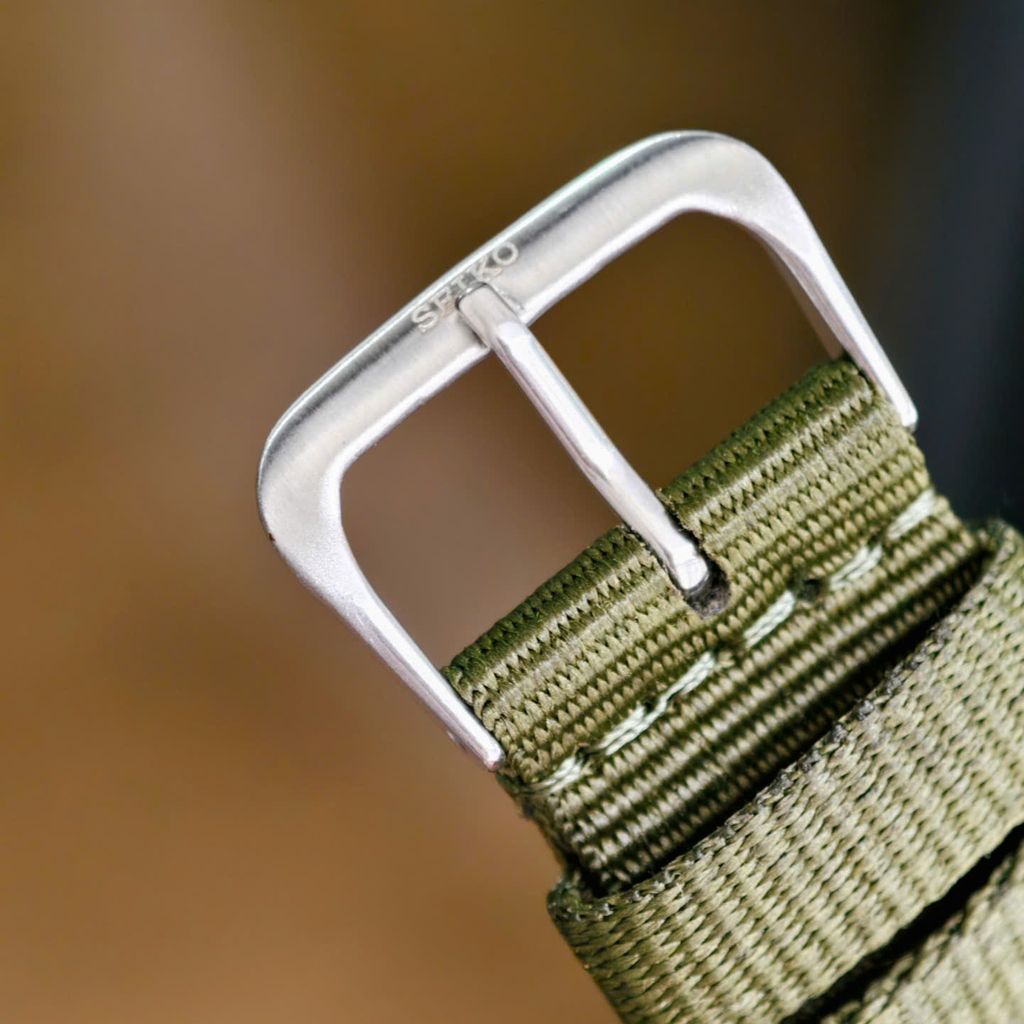 Đồng hồ Seiko quân đội dây dù (fake) - Ảnh 7