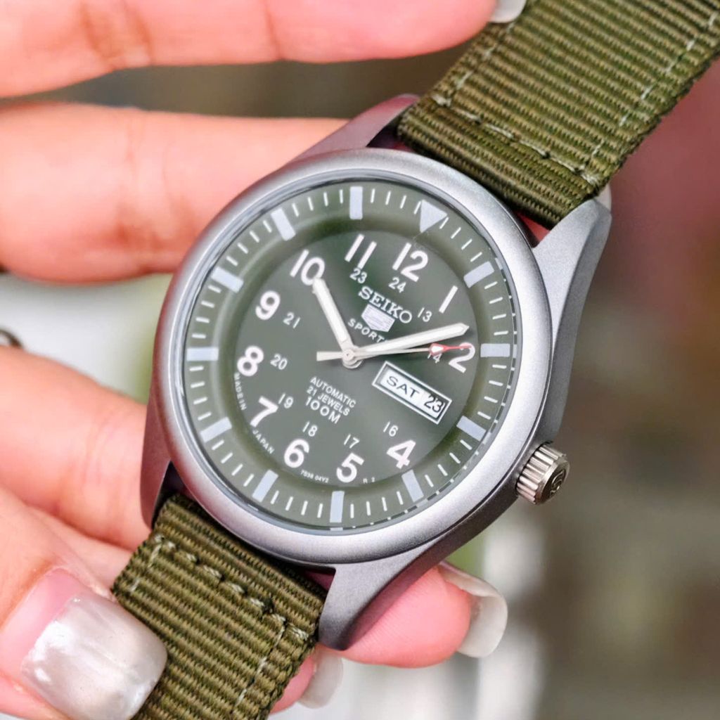 Đồng hồ Seiko quân đội dây dù (fake) - Ảnh 2