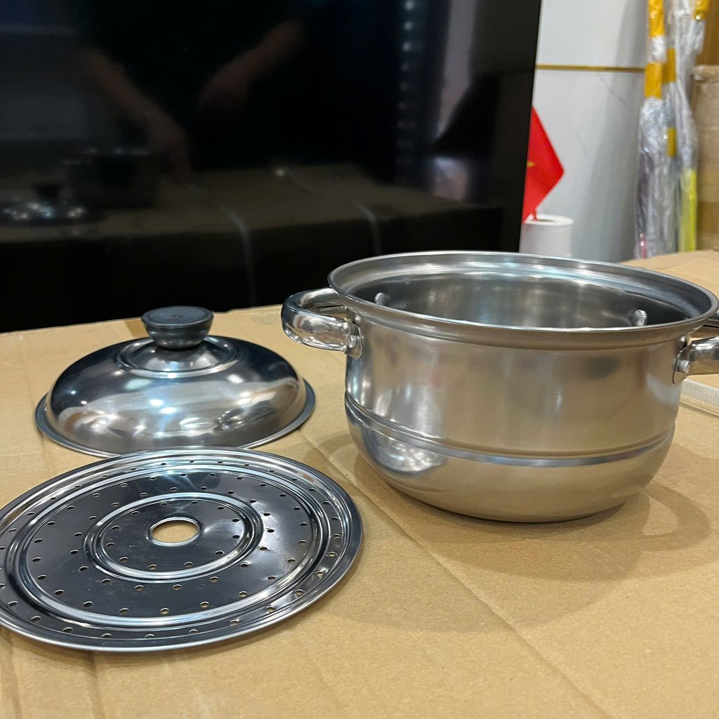 Nồi hấp inox dùng được mọi loại bếp - Ảnh 2