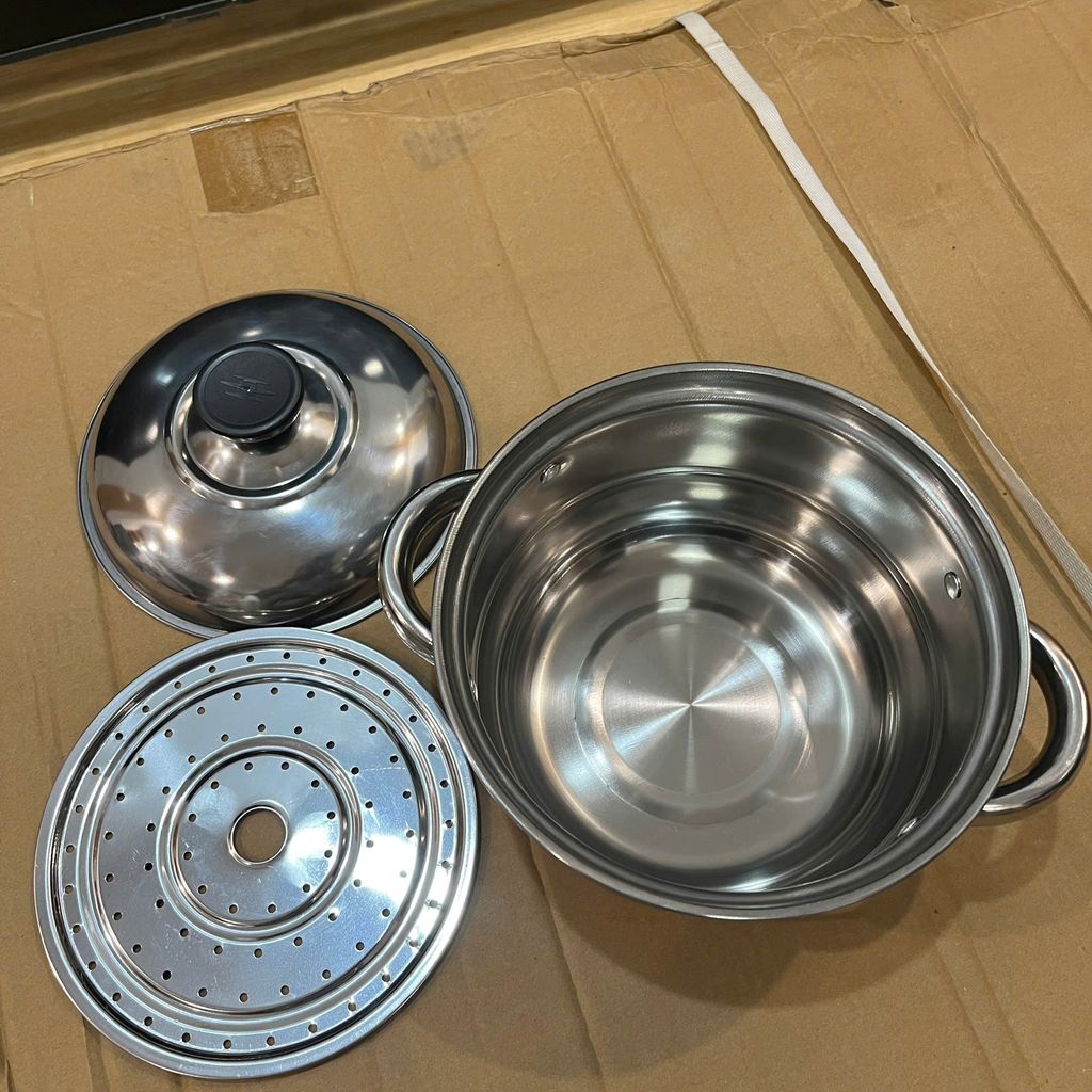 Nồi hấp inox dùng được mọi loại bếp