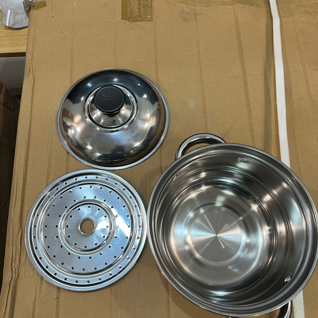 Nồi hấp inox dùng được mọi loại bếp - Ảnh 4