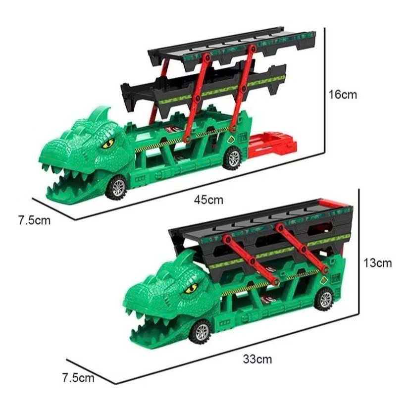 Xe ô tô khủng long 3 tầng  kèm 6 xe con  - Ảnh 7