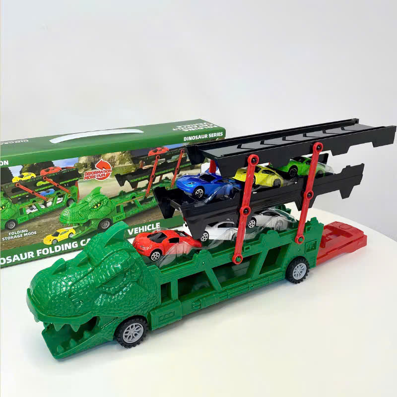 Xe ô tô khủng long 3 tầng  kèm 6 xe con  - Ảnh 9