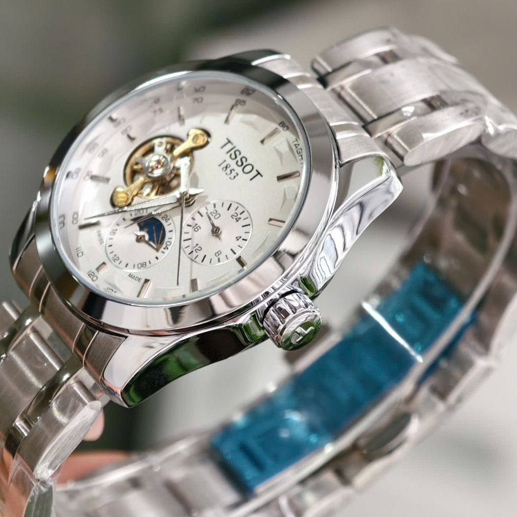 ⏰ ĐỒNG HỒ CƠ TIS.SOT (fake) DÂY ĐÚC ĐẶC – CHẠY FULL KIM, CÓ LỊCH NGÀY VÀ ĐÊM, KIỂU DÁNG ĐẸP - Ảnh 7