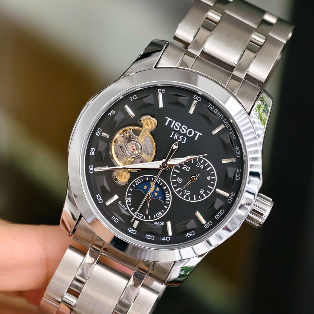 ⏰ ĐỒNG HỒ CƠ TIS.SOT (fake) DÂY ĐÚC ĐẶC – CHẠY FULL KIM, CÓ LỊCH NGÀY VÀ ĐÊM, KIỂU DÁNG ĐẸP