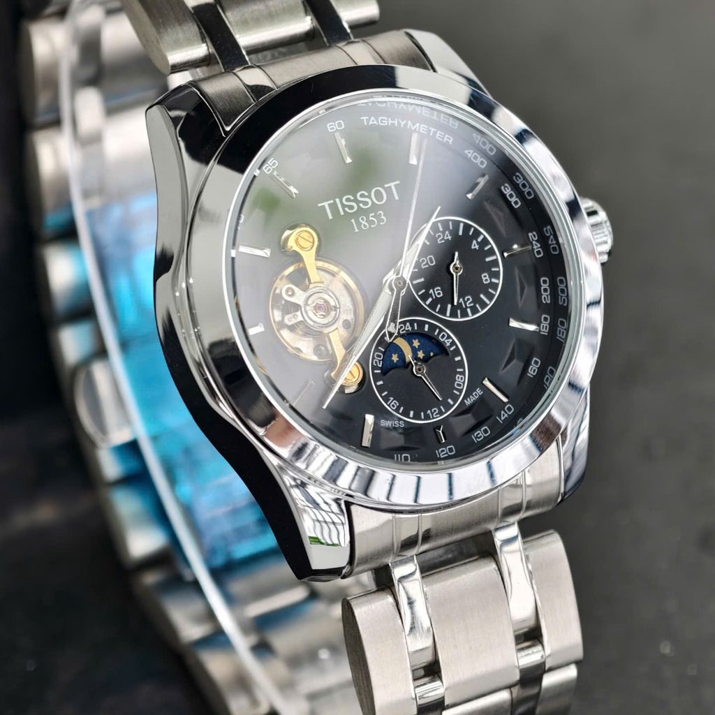 ⏰ ĐỒNG HỒ CƠ TIS.SOT (fake) DÂY ĐÚC ĐẶC – CHẠY FULL KIM, CÓ LỊCH NGÀY VÀ ĐÊM, KIỂU DÁNG ĐẸP - Ảnh 6