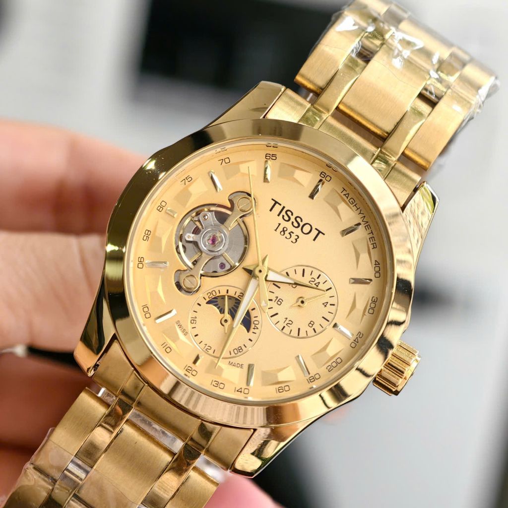 ⏰ ĐỒNG HỒ CƠ TIS.SOT (fake) DÂY ĐÚC ĐẶC – CHẠY FULL KIM, CÓ LỊCH NGÀY VÀ ĐÊM, KIỂU DÁNG ĐẸP - Ảnh 4