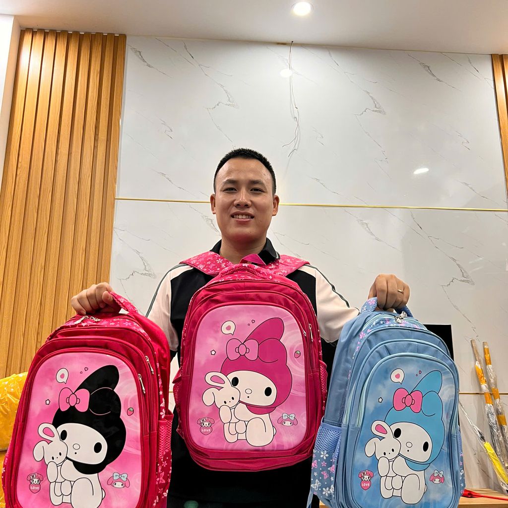 Balo đi học cho học sinh cấp 1, cấp 2 cho bé gái in hình dễ thương - Ảnh 6