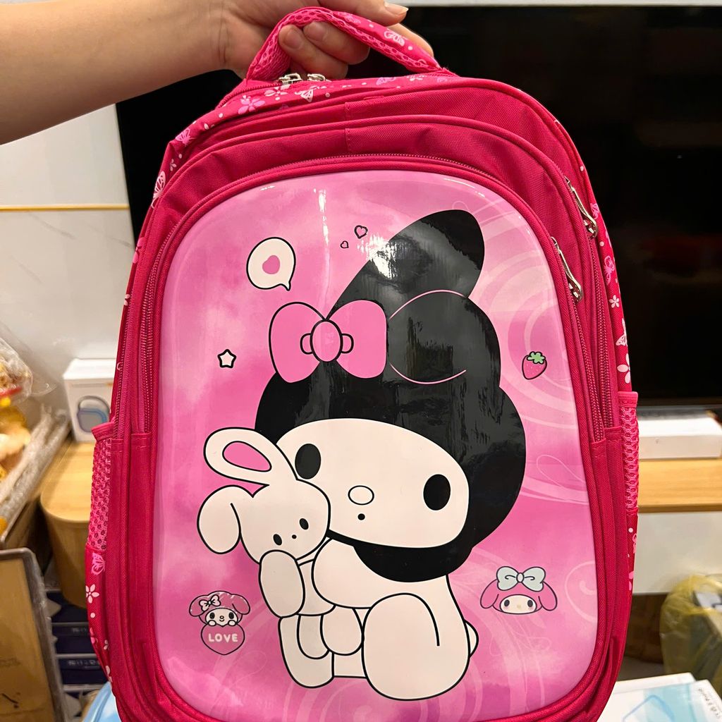 Balo đi học cho học sinh cấp 1, cấp 2 cho bé gái in hình dễ thương - Ảnh 5