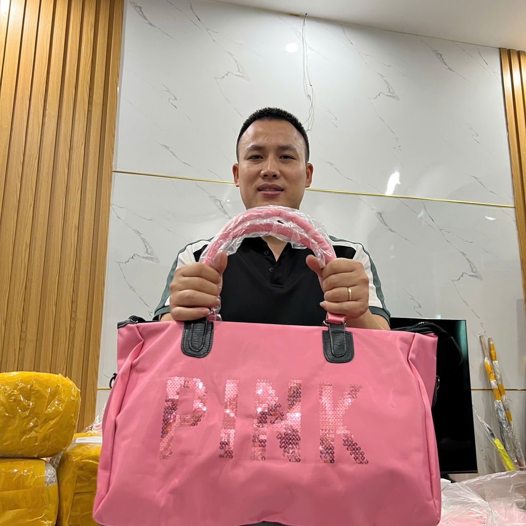 TÚI DU LỊCH PINK SIZE ĐẠI Túi du lịch Pink size đại  rộng rãi thoải mái dùng - Ảnh 4