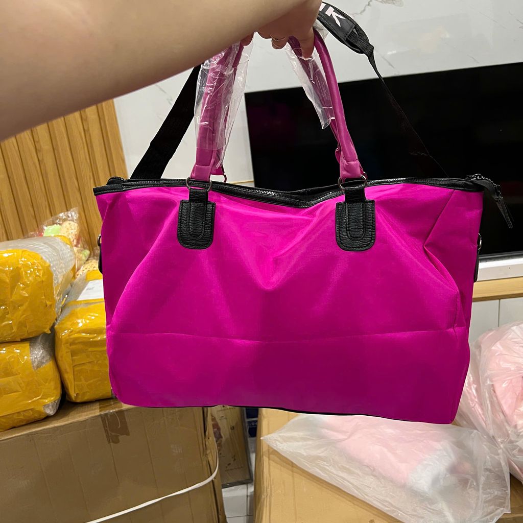 TÚI DU LỊCH PINK SIZE ĐẠI Túi du lịch Pink size đại  rộng rãi thoải mái dùng - Ảnh 7