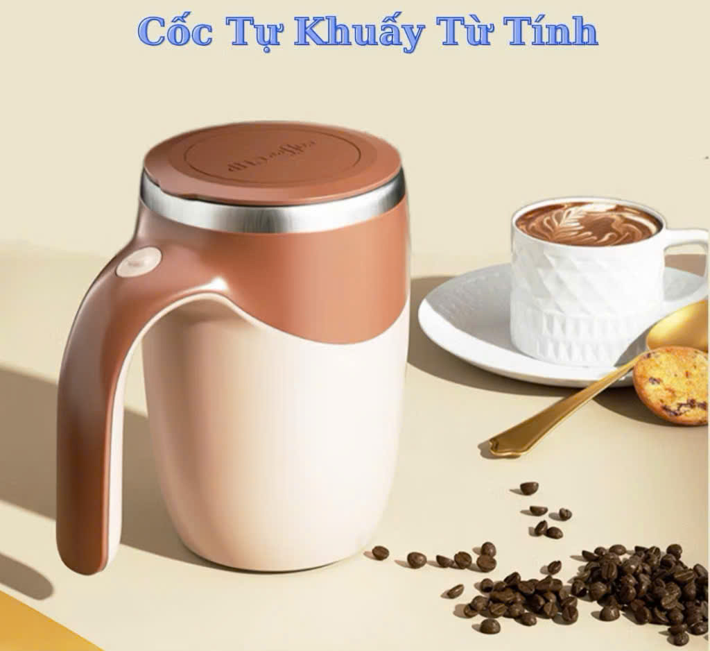 (thanh lý) Cốc Tự Khuấy Pha Cà Phê Thông Minh Bằng Từ Tính giao màu ngẫu nhiên (không kèm pin)