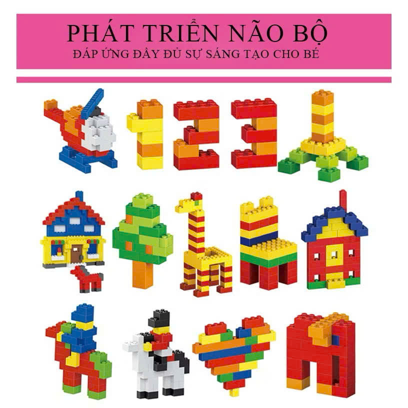 (Thanh Lý) Bộ Đồ Chơi Lắp Ráp 500pcs  Rèn Luyện Trí Thông Minh Dành Cho Bé, Đồ Chơi Cho Bé  - Ảnh 4