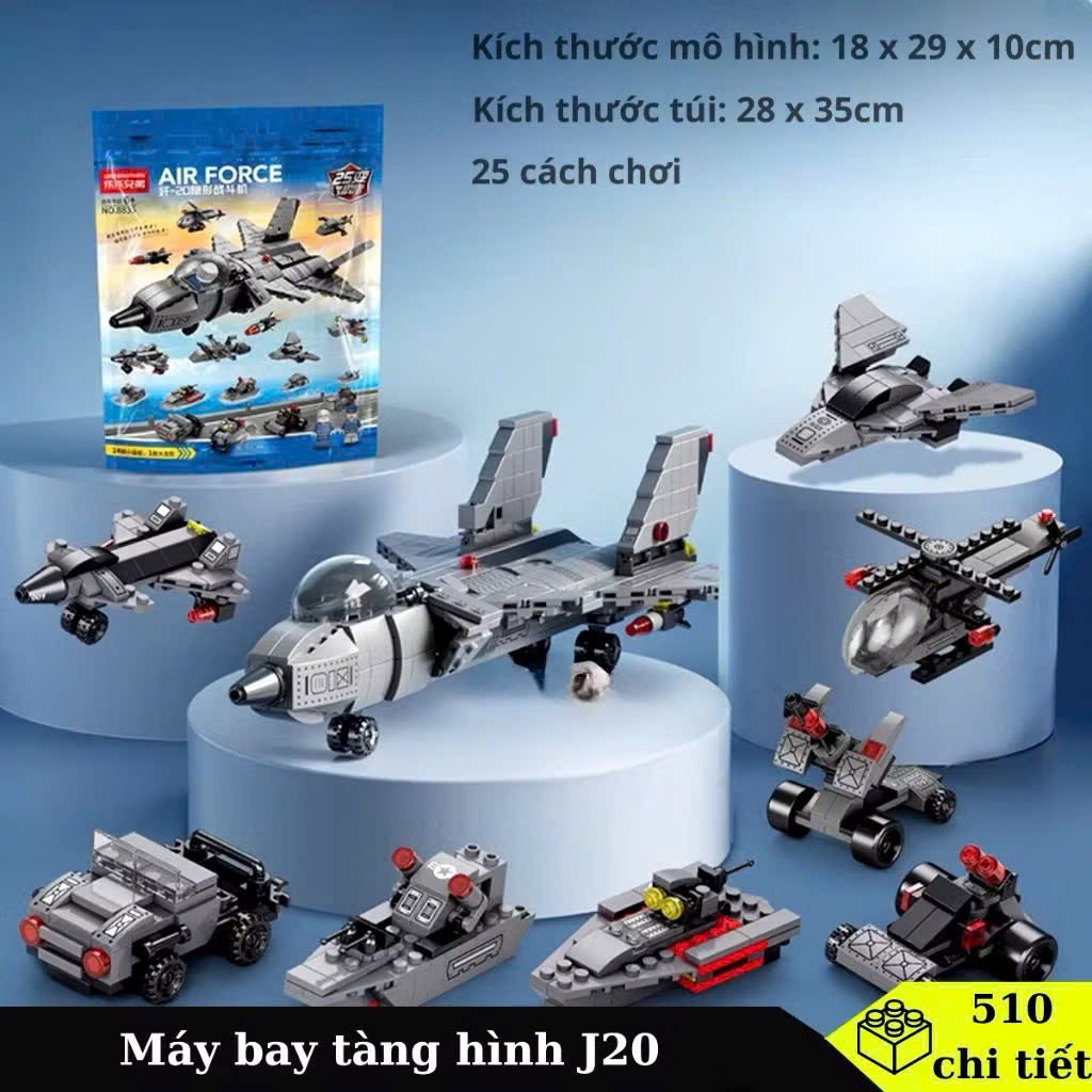 Lắp ghép máy bay chiến đấu J20 phiên bản túi - Ảnh 6
